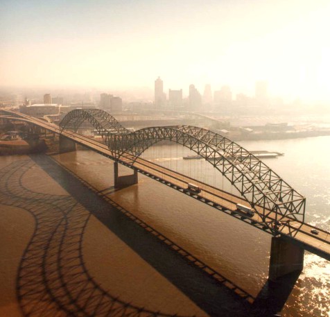 Hernando de Soto Bridge in Memphis, Tennessee